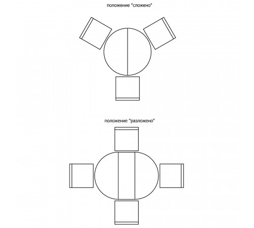Обеденный стол «Милана 12А» П318.08 (черешня)
