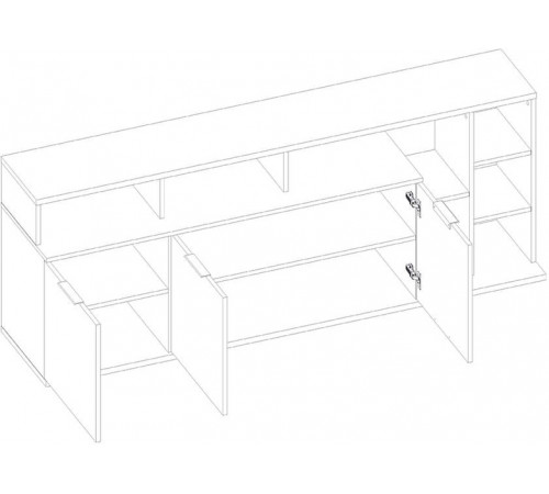 Тумба под телевизор Компакт 3D7N P правая