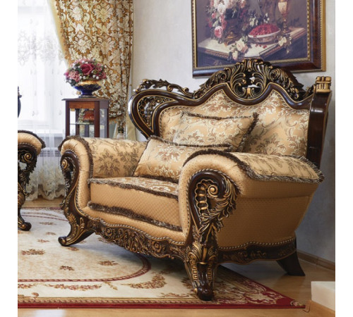 Кресло Лорд (орех,голд)