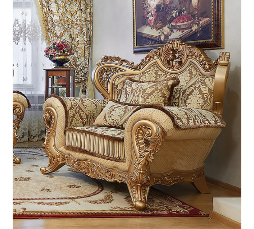 Кресло Лорд (золото,беж)
