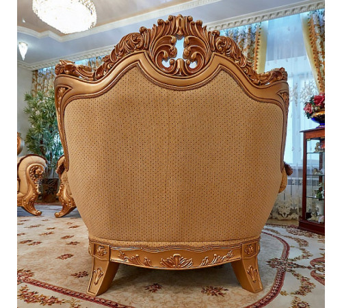 Кресло Лорд (золото,беж)