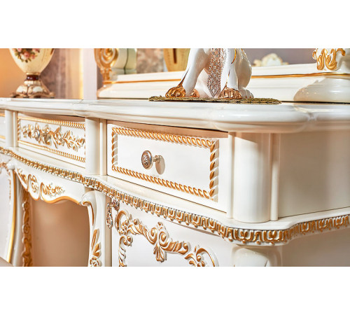 Туалетный столик с зеркалом Монреаль (орех)