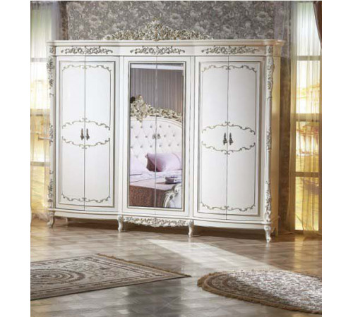 Спальня Версаль (крем) 6-ти дверный шкаф