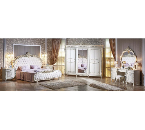 Спальня Версаль (крем) 6-ти дверный шкаф