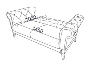 Двухместный диван-кровать Лорис (Loris) Беллона