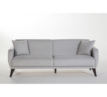 Трехместный Диван-кровать Flexy Флекси (светло-серый)