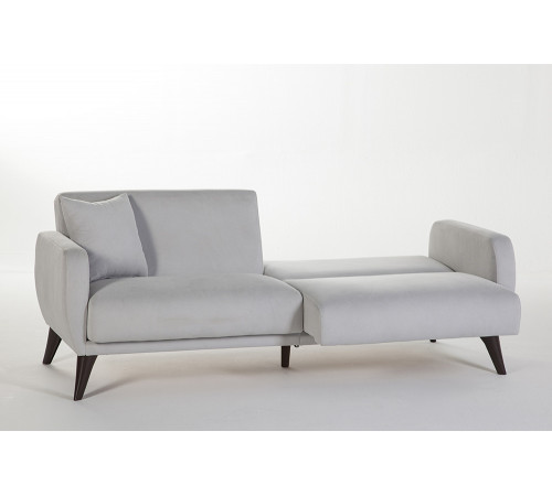 Трехместный Диван-кровать Flexy Флекси (светло-серый)