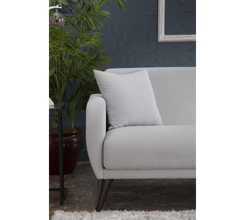 Трехместный Диван-кровать Flexy Флекси (светло-серый)