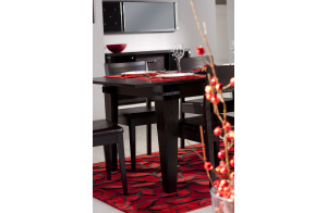 Раскладной обеденный стол для гостиной Мира MIRA-04 венге