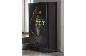 Шкаф витрина 2-х дверная Легенда LEGN-13 венге