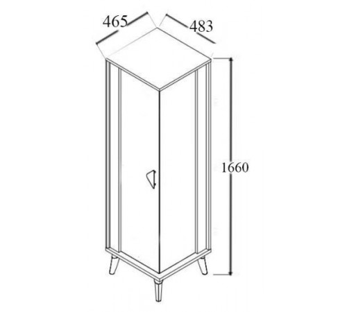 Витрина для посуды Лорен (Loren) LORE-12