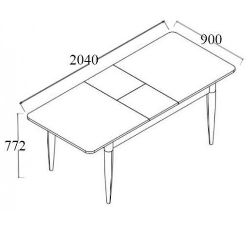 Стол раздвижной Лорен (Loren) LORE-14
