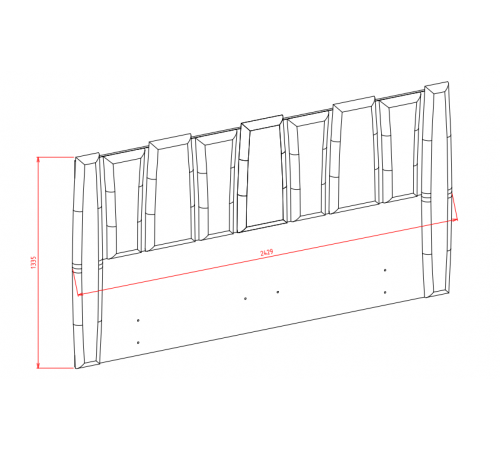 Кровать в спальню Лоретто (Loretto) LORET-26