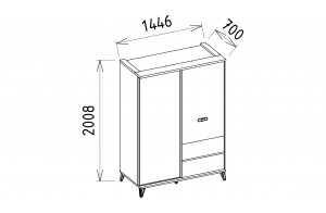 Шкаф купе Менти (Menty) MENTY-19 Шкаф купе Менти (Menty) MENTY-19