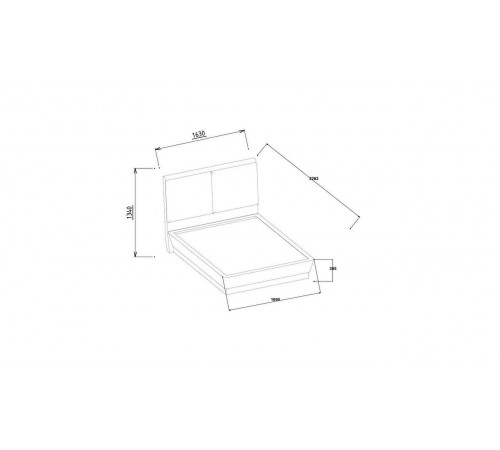 Кровать двуспальная Миранте (Mirante) MINT-26