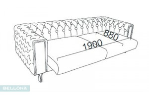 Трехместный диван Монтего MONT-02 Трехместный диван Монтего MONT-02