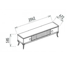 Тумба под ТВ Песаро (PESARO) PESR-15