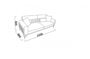 Трехместный диван Валенсия (Valencia) Беллона Трехместный диван Валенсия (Valencia) Беллона