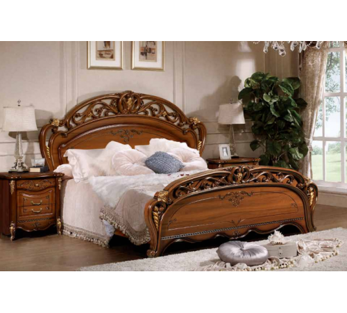 Двуспальная кровать Аллегро (орех)