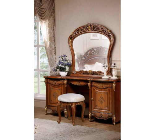 Туалетный столик с зеркалом Аллегро (орех)