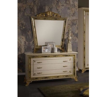 Комод для белья Катя с зеркалом (беж)