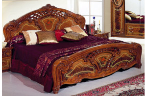 Двуспальная кровать Роза (орех) 