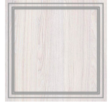 Кровать 1400/1600/1800 с ортопедическим основанием Неаполь Ясень анкор светлый (патина "серебро") экокожа polo белая