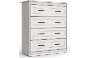 Комод Неаполь Ясень анкор светлый (патина "серебро")