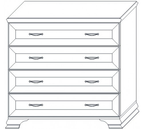 Комод в спальню Сиена (Бодега Белый)