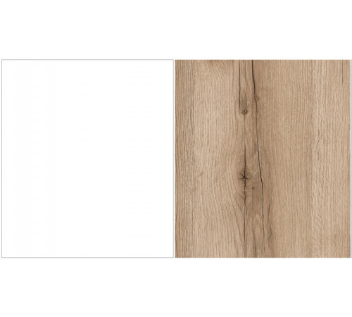 Полка навесная 900 Вега Скандинавия (белый + дуб каньон)