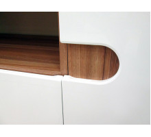 Двухстворчатый шкаф витрина Леонардо МН-026-03 белый