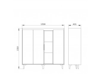 Шкаф комбинированный Модена МН-048-02