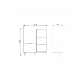 Шкаф комбинированный Модена МН-048-24