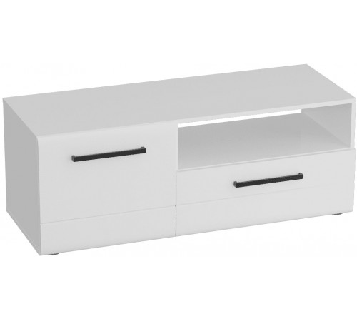 Тумба под телевизор Кёльн-1220 (высокая) Белый Аляска