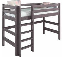 Кровать Соня Лаванда полувысокая вариант 5 с прямой лестницей