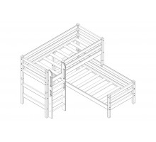 Двухъярусная детская кровать Соня Вариант-7