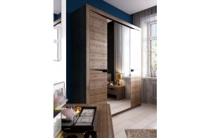 Шкаф для одежды четырехдверный Соренто Дуб стирлинг