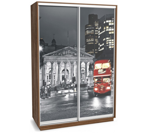 Шкаф-купе для одежды Леон-2 («Лондон»)