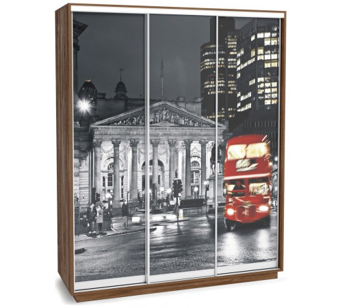 Шкаф-купе для одежды Леон-2 («Лондон») широкий