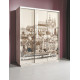 Шкаф-купе для одежды Леон-2 («Прага») широкий