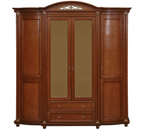 Шкаф для одежды «Валенсия 4» П254.11 (каштан)