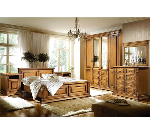 Спальня «Верди Люкс » 1 (дуб рустикаль с патинированием)