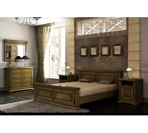 Спальня «Верди Люкс» 2 (дуб рустикаль с патинированием)