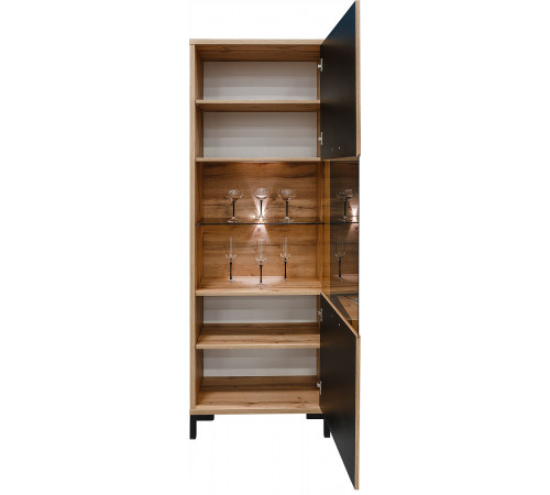 Шкаф с витриной "Блэквуд" П 556.04