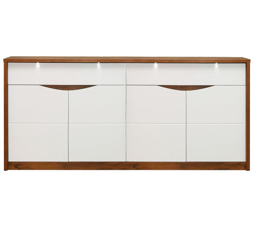 Тумба «Монако» П510.11 (дуб саттер/белый глянец)