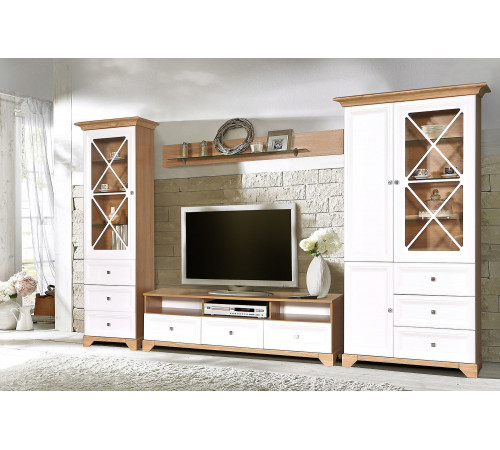 Гостиная Сканди (Дуб Сантана+белый)