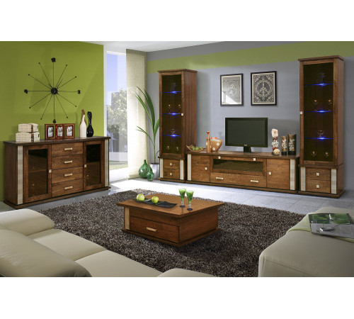 Гостиная Тунис 4 (венге с серебром)