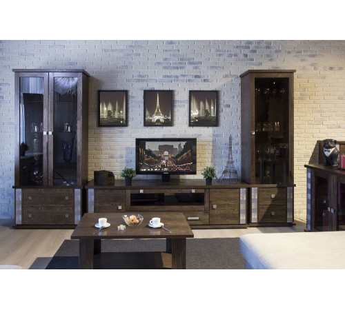 Гостиная Тунис 6 (венге с серебром)