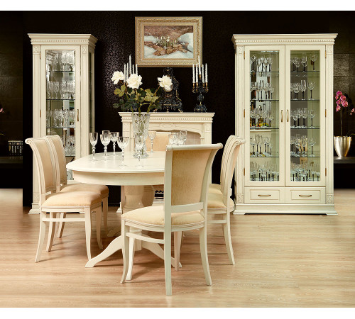 Стол обеденный "Верди 2РД" П106.06-01 (слоновая кость)