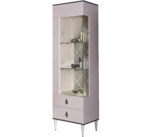 Шкаф витрина Rimini РМВ1-1С левый (слоновая кость)